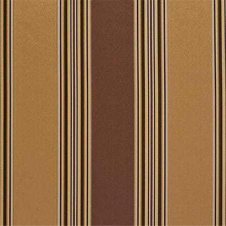 Designer Fabrics Designer Fabrics U0150C 54 in. Wide Brown And Gold Shiny Large And Thin Stripe Silk Satin Upholstery Fabric U0150C